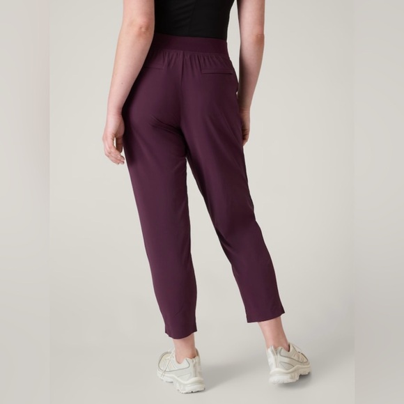 Athleta Brooklyn Ankle Pant // Spiced Cabernet - Picture 6 of 7